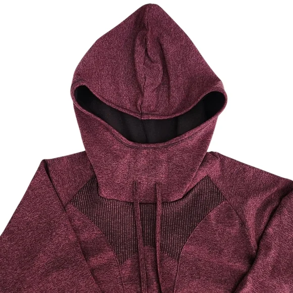 BLACK DIAMOND heathered burgundy crux hoody pullover climbing hiking activewear - Picture 7 of 14